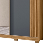 Guarda Roupa Casal Arizona Espelho 3 Portas De Correr Freijó