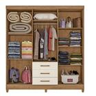 Guarda Roupa Casal Armário Roupeiro Cabideiro Quarto 6 Portas