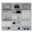 Guarda Roupa Casal Aspen Crystal 3 Portas 4 Gavetas Bom Pastor