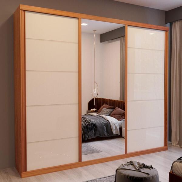 Guarda Roupa Casal Aspen Euro 3 Portas 4 Gavetas Bom Pastor