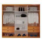 Guarda Roupa Casal Aspen Euro 3 Portas 4 Gavetas Bom Pastor