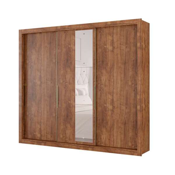 Guarda-roupa Casal Astor Com Espelho 3 Pt 4 Gv Native