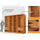 Guarda Roupa Casal Atacama 100 Mdf 8 Portas E 8 Cabideiros