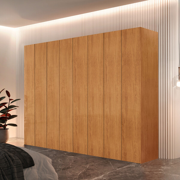 Guarda Roupa Casal Atacama 100 Mdf 8 Portas E 8 Cabideiros