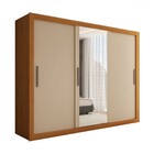 Guarda-roupa Casal Atenas 3 Portas 2 Gavetas Com Espelho Flex