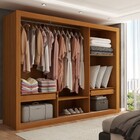 Guarda-roupa Casal Atenas 3 Portas 2 Gavetas Com Espelho Flex