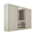 Guarda-roupa Casal Athenas 3 Portas 6 Gavetas Com Espelho 100