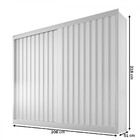 Guarda-roupa Casal Atlanta 2 Portas 4 Gavetas Com Ripado 100%