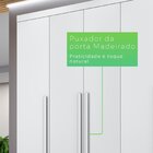 Guarda-roupa Casal Atlanta 6 Portas 6 Gavetas Branco