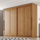 Guarda Roupa Casal Atraente 100% Mdf 2 Portas De Correr 6 Gav