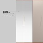 Guarda Roupa Casal Atrice 6 Portas Com 2 Portas Em Espelho