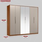 Guarda Roupa Casal Atrice 6 Portas Com 2 Portas Em Espelho