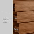 Guarda Roupa Casal Atrice 6 Portas Com 2 Portas Ripado