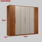 Guarda Roupa Casal Atrice 6 Portas Com 2 Portas Ripado