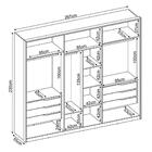 Guarda Roupa Casal Atrice 6 Portas - Demartêz