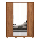 Guarda Roupa Casal Attore 4 Portas 2 Espelhos Com Pés Amendol