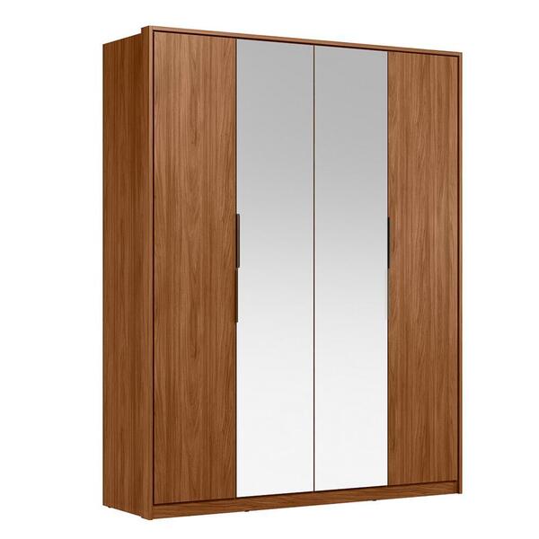 Guarda Roupa Casal Attore 4 Portas Com 2 Espelhos - Demartêz