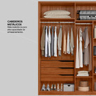 Guarda Roupa Casal Attore 4 Portas Com 2 Espelhos - Demartêz