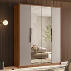 Guarda Roupa Casal Attore 4 Portas Com 2 Espelhos - Demartêz