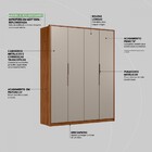 Guarda Roupa Casal Attore 4 Portas - Demartêz