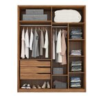 Guarda Roupa Casal Attore 4 Portas Espelhado Amendola Demartêz