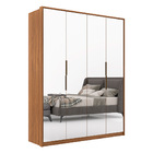 Guarda Roupa Casal Attore 4 Portas Espelhado Amendola Demartêz