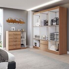 Guarda-roupa Casal Aurora 6 Portas 2 Gavetas Com Cômoda 1 Por