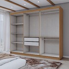 Guarda-roupa Casal Aurora 6 Portas 2 Gavetas Com Espelho Marr