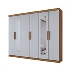 Guarda-roupa Casal Aurora 6 Portas 2 Gavetas Com Espelho Marr
