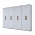 Guarda-roupa Casal Aurora 8 Portas 4 Gavetas Branco Neve - Pa