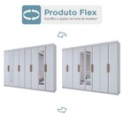 Guarda-roupa Casal Aurora 8 Portas 4 Gavetas Com Espelho Bran