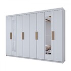 Guarda-roupa Casal Aurora 8 Portas 4 Gavetas Com Espelho Bran