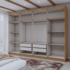 Guarda-roupa Casal Aurora 8 Portas 4 Gavetas Marrocos/off Whi