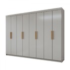 Guarda-roupa Casal Aurora 8 Portas 4 Gavetas Taupé - Panorama