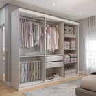 Guarda-roupa Casal Aurora Radiante 6 Portas 2 Gavetas Branco