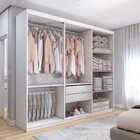 Guarda-roupa Casal Aurora Radiante 6 Portas 2 Gavetas Com Esp