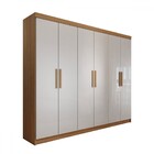 Guarda-roupa Casal Aurora Radiante 6 Portas 2 Gavetas Marroco