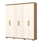 Guarda Roupa Casal Ávila 6 Portas 4 Gavetas Com Pés Em Abs E