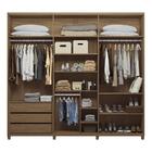 Guarda Roupa Casal Ávila 6 Portas E 3 Gavetas Com Espelho - S