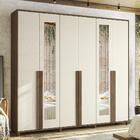 Guarda Roupa Casal Ávila 6 Portas E 3 Gavetas Com Espelho - S