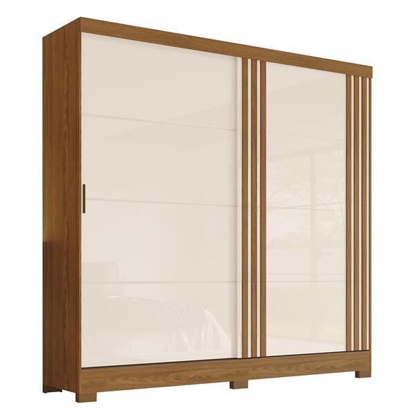 Guarda Roupa Casal B352 Ripado 2 Portas Deslizantes - Móveis