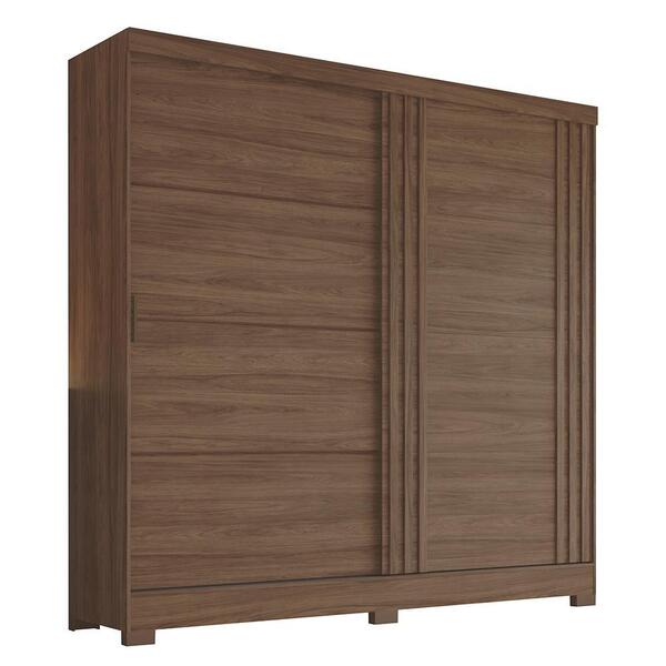 Guarda Roupa Casal B352 Ripado 2 Portas Deslizantes - Móveis