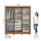 Guarda Roupa Casal B366 6 Portas - Móveis Briz