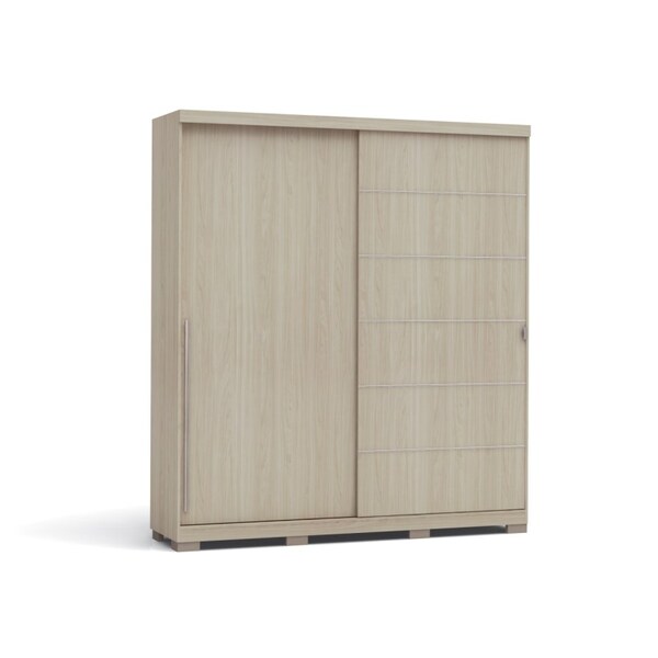 Guarda Roupa Casal B572 02 Portas De Correr Amêndoa - Kappesb