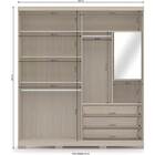 Guarda Roupa Casal B572 02 Portas De Correr Amêndoa - Kappesb