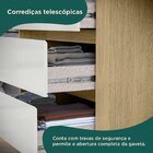 Guarda-roupa Casal Bagda 100% Mdf 3 Portas 3 Gavetas Castanho
