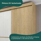 Guarda-roupa Casal Bagda 100% Mdf 3 Portas 3 Gavetas Castanho