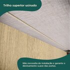 Guarda-roupa Casal Bagda 100% Mdf 3 Portas 3 Gavetas Castanho