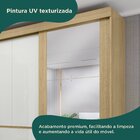 Guarda-roupa Casal Bagda 100% Mdf 3 Portas 3 Gavetas Com Espe
