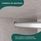 Guarda-roupa Casal Bagda 100% Mdf 3 Portas 3 Gavetas Com Espe